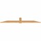 Ekena Millwork Eugene Smooth Timber Gable Bracket, Western Red Cedar, 96"W x 16"H x 1 1/2"D x 5 1/2"F, 4/12 Pitch GBW096X16X0206EUG00SWR - alternate 3